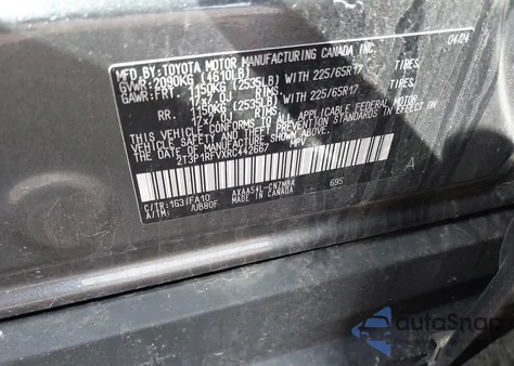 2024 Toyota Rav4 Xle from USA, damaged, VIN 2T3P1RFVXRC442667